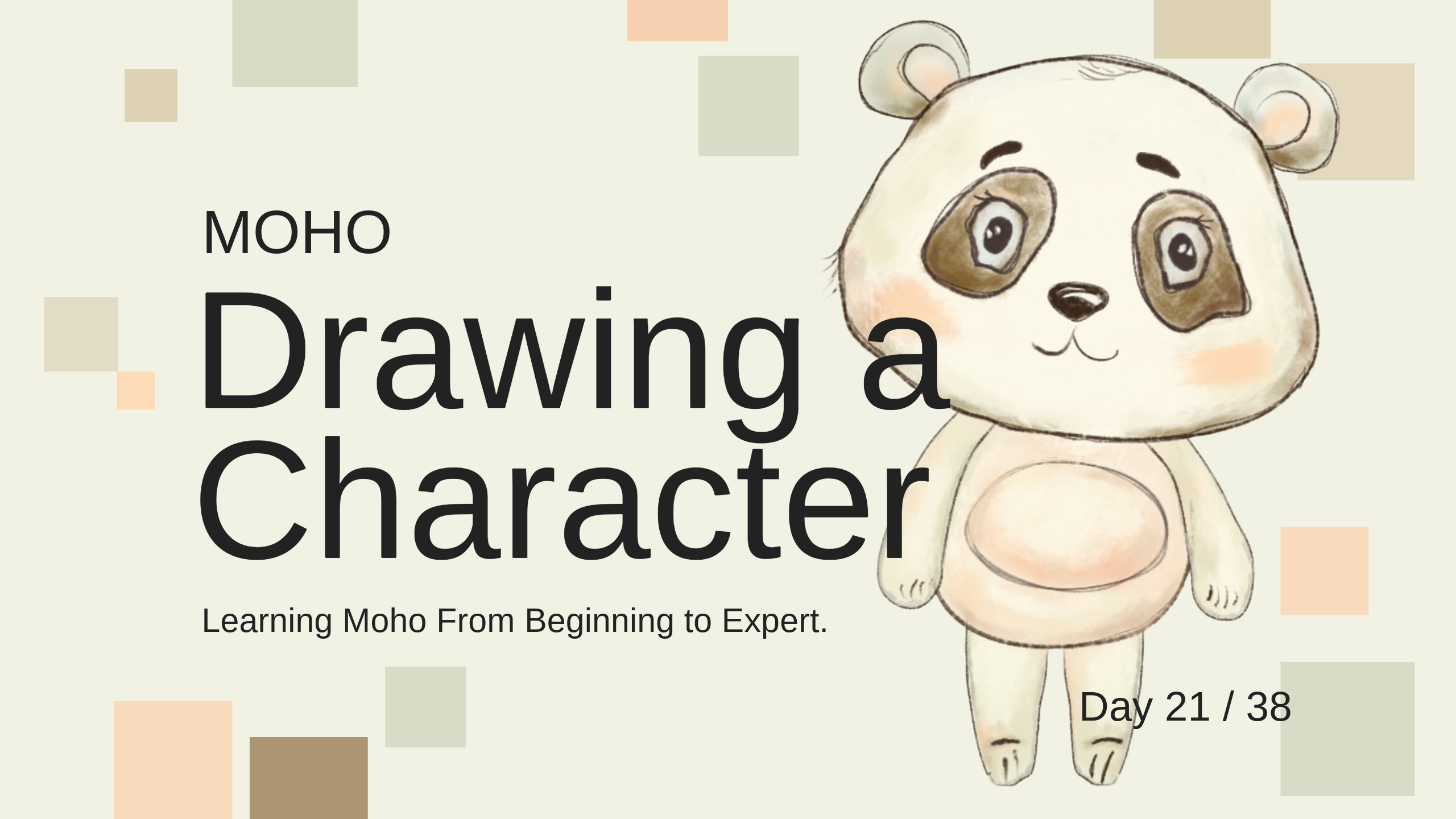 Part 21/38. Drawing a Character. Learning Moho from beginner to expert.